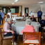 Folks gathered for Coffeehour
